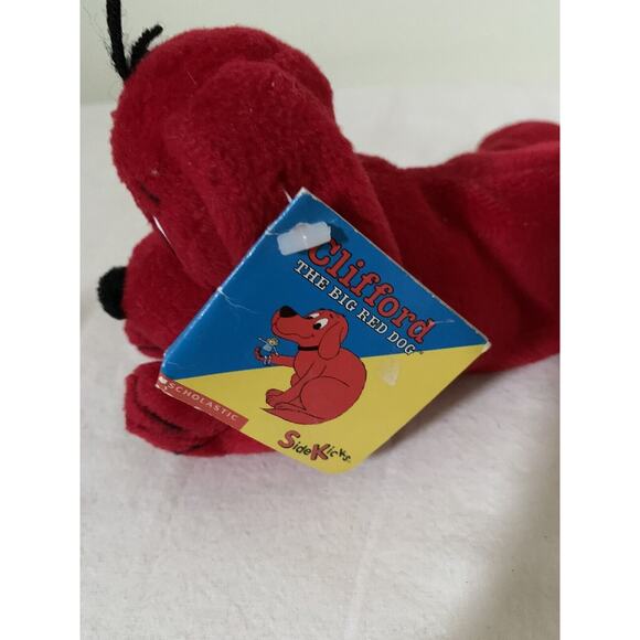 Clifford the Big Red Dog Plush Scholastic Side Kicks 8" Tags Bean Bag Toy - Picture 14 of 16